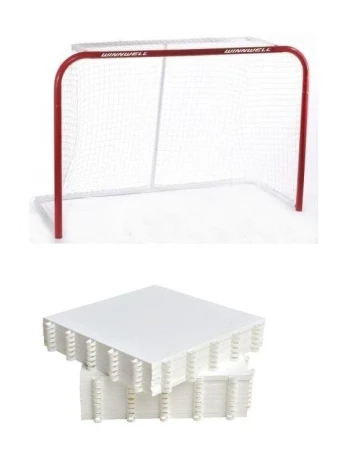 WINNWELL 72 branka + Hockey Revolution Hockey Tiles desky (18 ks)