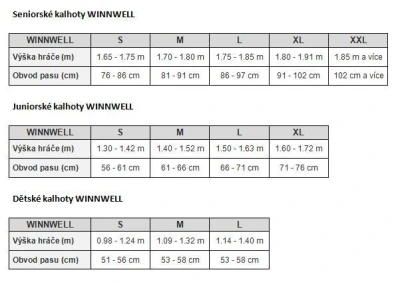 Winnwell AMP500 JR juniorské hokejové kalhoty
