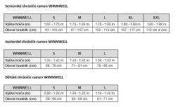 WINNWELL AMP500 YTH 2017 dětská ramena POUZE Dětská, S (VÝPRODEJ)
