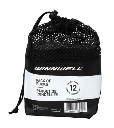 Winnwell Hokejový puk černý oficiální (12ks)