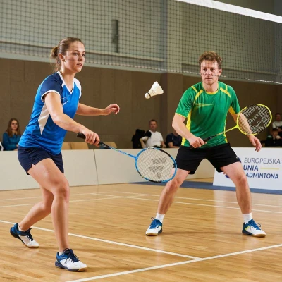 WISH Badmintonový set Alumtec 505K modrý