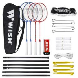 WISH Sada na badminton ALUMTEC 5566 červeno-modrá WISH Sada na badminton ALUMTEC 5566 červeno-modrá