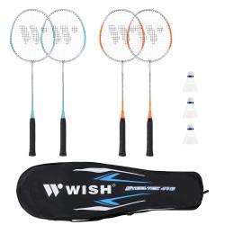 WISH Sada raket na badminton Steeltec 416K