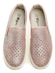 Wojtylko 1029 ružové dievčenské mokasíny