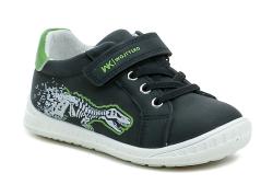 Wojtylko 1A26397 černo zelené dětské polobotky