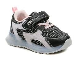 Wojtylko 1A26416a černo růžové polobotky s blikající podešví