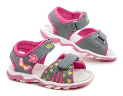 Wojtylko 1S23727F sivoružové detské sandáliky