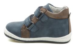 Wojtylko 1T23702 modro hnědé dětské polobotky