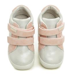 Wojtylko 1T24386 strieborné detské poltopánky