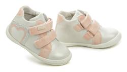 Wojtylko 1T24386 strieborné detské poltopánky