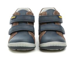 Wojtylko 1T24387 modro hnědé dětské polobotky