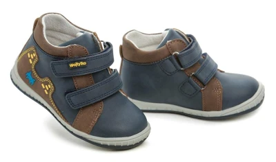 Wojtylko 1T24387 modro hnědé dětské polobotky