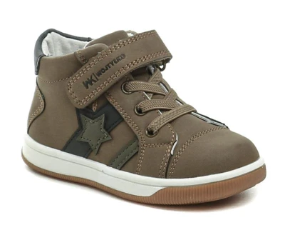 Wojtylko 1T26083 khaki chlapecké polobotky Wojtylko 1T26083 khaki chlapecké polobotky