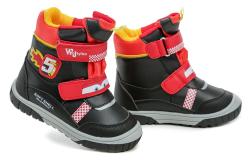 Wojtylko 1Z24098 černo červené dětské zimní boty
