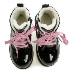 Wojtylko 1Z25060C čierne dievčenské zimné topánky