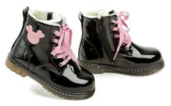 Wojtylko 1Z25060C čierne dievčenské zimné topánky