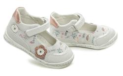 Wojtylko 2B23705 šedé dívčí střevíčky