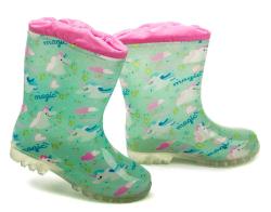 Wojtylko 3G4121K tyrkysové detské gumáky