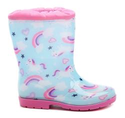 Wojtylko 3G5060N Unicorn tyrkysové dětské gumáky