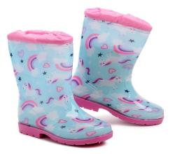 Wojtylko 3G5060Na Unicorn tyrkysové dětské gumáky