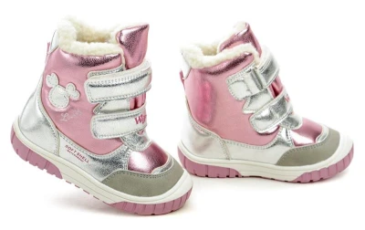 Wojtylko 3Z24099 ružové detské zimné topánky