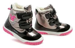 Wojtylko 3Z24099 šedo čierne detské zimné topánky