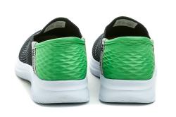 Wojtylko 5A25387C černo zelené chlapecké Slip-in polobotky