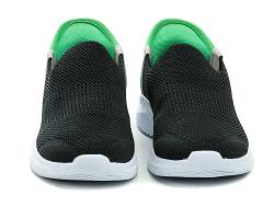 Wojtylko 5A25387C černo zelené chlapecké Slip-in polobotky