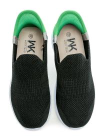 Wojtylko 5A25387C čierno zelené chlapčenské Slip-in poltopánky