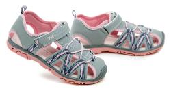 Wojtylko 5S25390S šedo růžové dívčí sandály