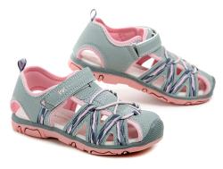 Wojtylko 5S25390S šedo růžové dívčí sandály