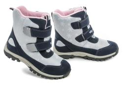 Wojtylko 5Z21035 šedo modré dětské zimní boty