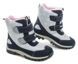 Wojtylko 5Z21035 šedo modré dětské zimní boty