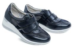 Wojtylko 7A22406g modrá dámská obuv na klínku