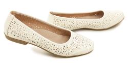 Wojtylko 7B23517B bílé dámské letní baleríny