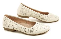 Wojtylko 7B23517B bílé dámské letní baleríny