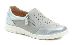 Wojtylko 7B26315 šedo stříbrné dámské polobotky