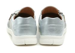 Wojtylko 7B26315 šedo stříbrné dámské polobotky