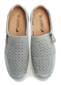 Wojtylko 7B26315 šedo stříbrné dámské polobotky