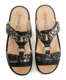 Wojtylko 7KL22429C černé dámské nazouváky