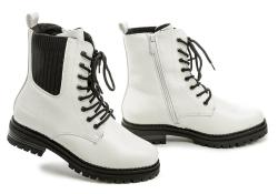 Wojtylko 7ZB23026B bílé dámské zimní boty