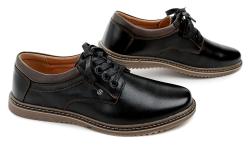 Wojtylko 8W24372C čierne pánske poltopánky