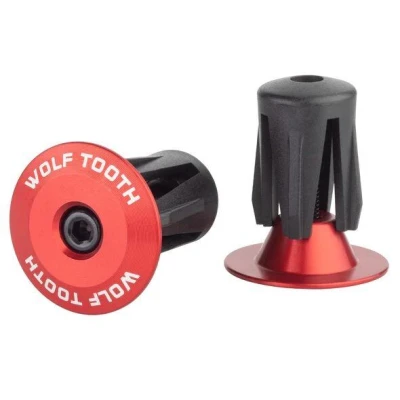 WOLF TOOTH Koncovky BARPLUG Aluminium/červená WOLF TOOTH Koncovky BARPLUG Aluminium/červená