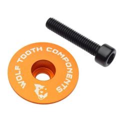 Wolf Tooth Krytka Ultralight Stem Cap Flat Oranžová Wolf Tooth Krytka Ultralight Stem Cap Flat Oranžová