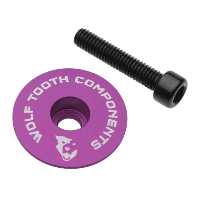 WOLF TOOTH Krytka ULTRALIGHT STEM CAP Flat Ultraviolet Purple WOLF TOOTH Krytka ULTRALIGHT STEM CAP Flat Ultraviolet Purple