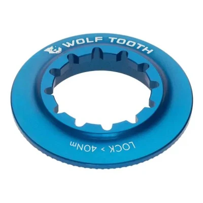 WOLF TOOTH Centerlock Rotor Internal Spline modrá matice WOLF TOOTH Centerlock Rotor Internal Spline modrá matice