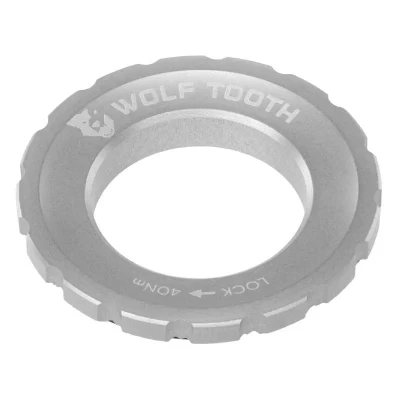 WOLF TOOTH Centerlock Rotor Raw stříbrná matice WOLF TOOTH Centerlock Rotor Raw stříbrná matice