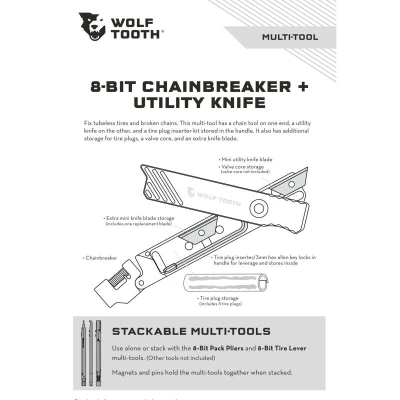 Wolf Tooth Nářadí 8-bit Chainbreaker + Utility Knife