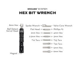 Wolf Tooth Nářadí Encase System Hex Bit Wrench Multi-tool