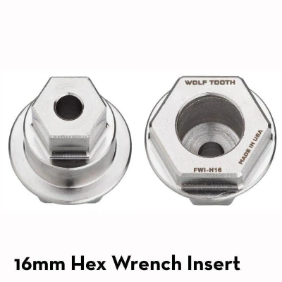 Wolf Tooth Nářadí Flat Wrench Insert 16mm Hex Wolf Tooth Nářadí Flat Wrench Insert 16mm Hex